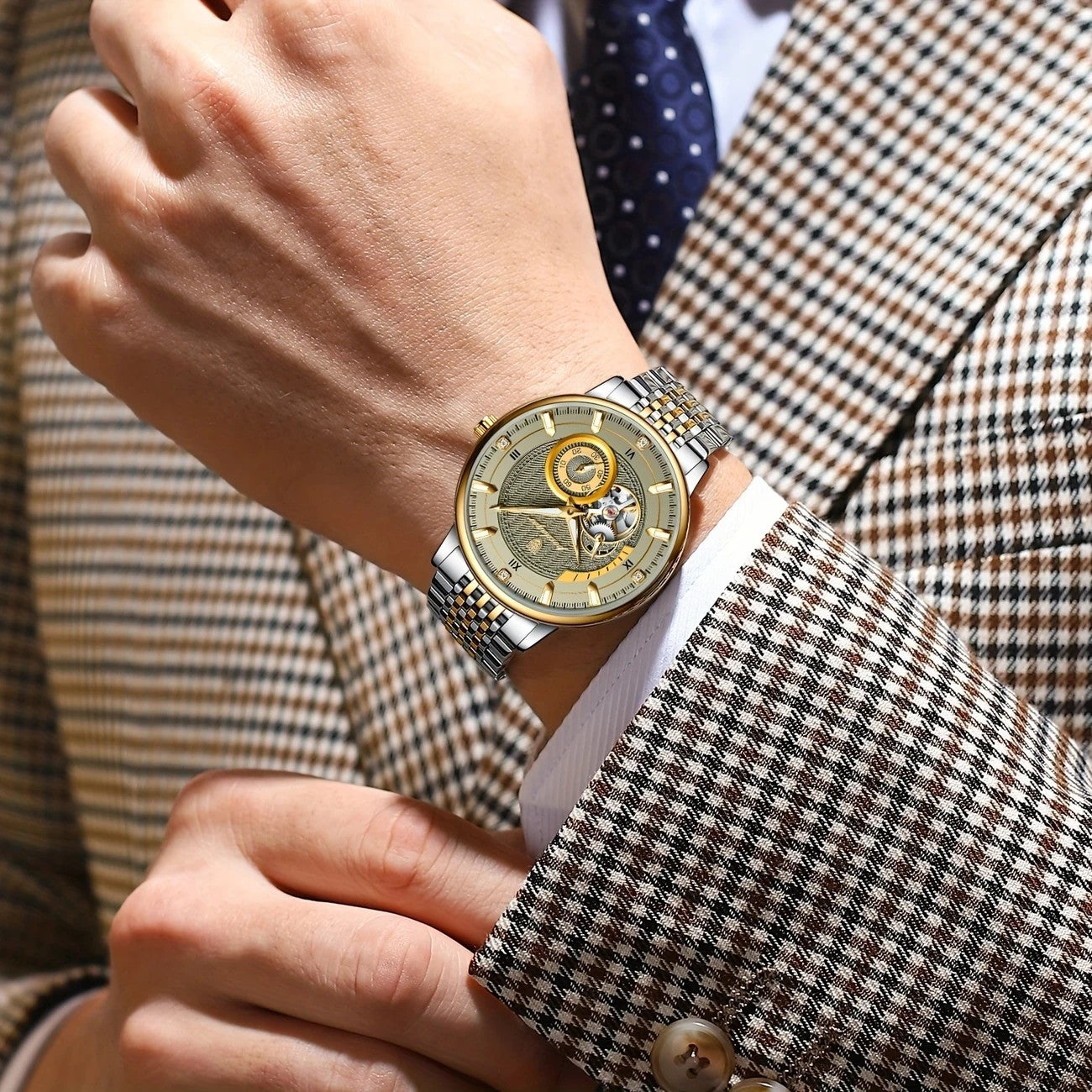 POEDAGAR Men's Automatic Watch